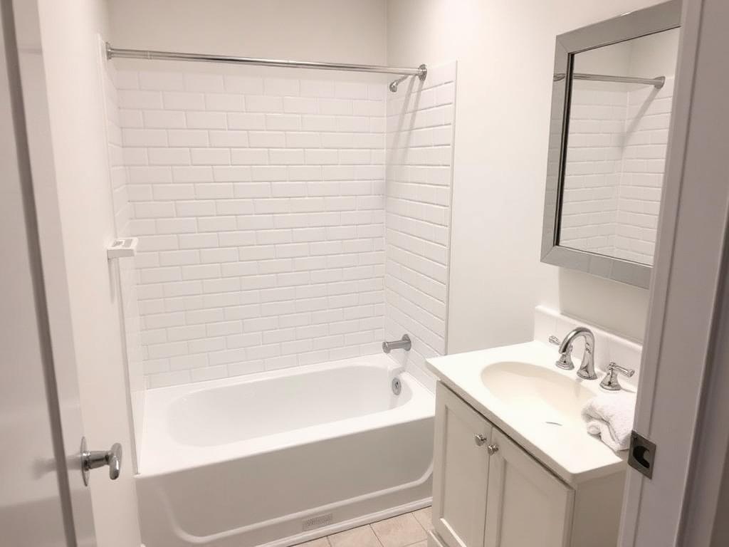 Unit 108, hall bath remodel Hall bath, after